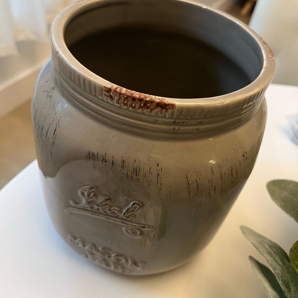 Mason Jar Kitchen Large Utensil Holder!